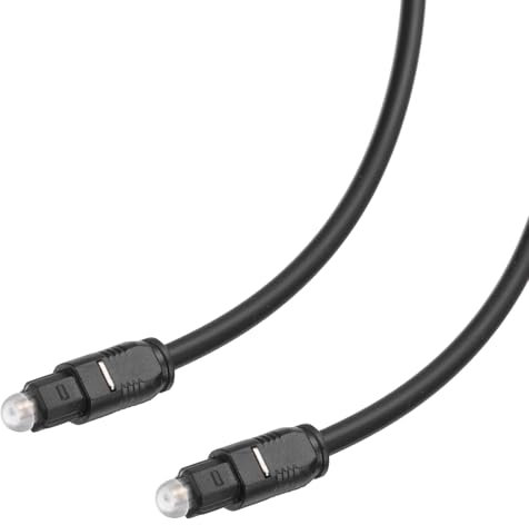 QUARKZMAN Digitale Ottico Audio Cavo Spdif Ottico Cavo per Audio Sistema Audio Bar Teatro Placcati Oro Connettori 6.6 Piedi