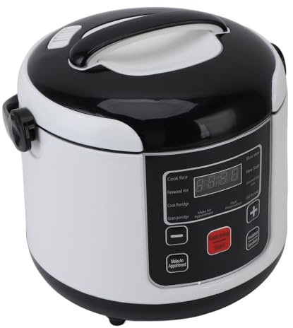 Mini Olla Arrocera, 24 V, 200 W, 2 L, Pequeña Olla Arrocera de Viaje, Revestimiento Antiadherente, Olla Arrocera Portátil, Olla Arrocera Personal con Función de Aislamiento para