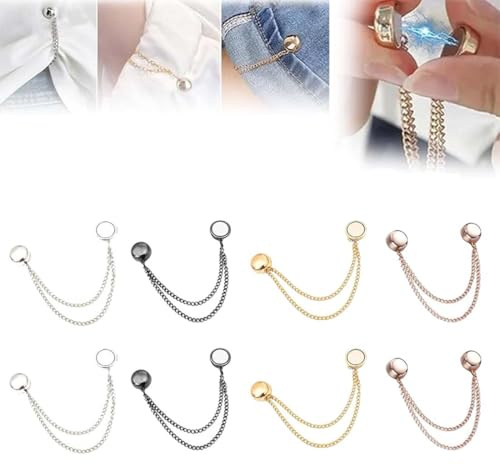 OIUAVYR Lot de 12 clips magnétiques pour vêtements, broches polyvalentes, sans épingle, pinces magnétiques puissantes, pour vêtements, aimants hijab pour femme