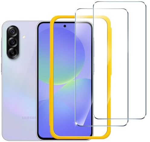 iVoler Pellicola Vetro Temperato per Samsung Galaxy A36 5G/A37 5G, 2 Pezzi | Con 2 Pellicole Protettive,Strumenti di Installazione, HD Trasparente,cornice di installazione,Anti Graffio, Senza Bolle