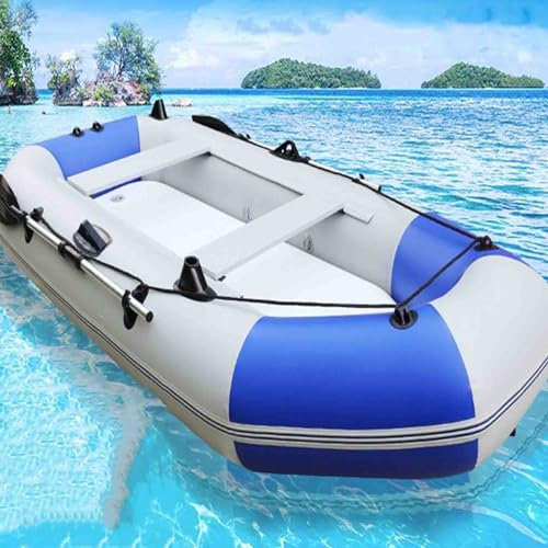Schlauchboot Mehrzweck Freizeit Verdicktes PVC Aufblasbarer Kajak für 1-5 Personen Ruderboot Angelboot Freizeitboot Aufblasboot Boot Luftkajak Kanu,02,300 * 140cm