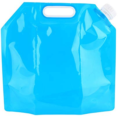 Pilipane 5 l vattenpåse vattenbehållare bärbar hopfällbar vattenbehållare för camping grill – livsmedelskvalitet PE Blue 30 x 30 cm