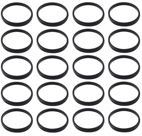 YINETTECH 20 Stück Modellbahn-Gummi-Traktionsreifen 17 X 15 X 2 Mm X8101 Kompatibel mit Hornby L6241 L5716
