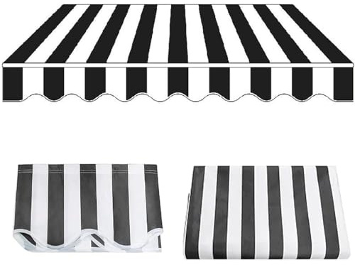 EMENKD Sostituzioni di Tessuto per Tenda da Sole Retrattile, Tenda da Sole da Giardino, Gazebo per Patio, Balcone, Finestra, Porta, 280 G di Poliestere(8x6.5ft(245x200cm))