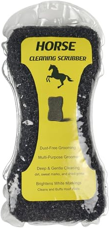 Horse Brush Livestock Grooming Sponge | Equine Cleaning Brush for Horse Stable Farm Cattle Outdoor Equine Pet Outing Competition