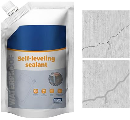 Liquido per riparazioni di crepe per calcestruzzo – pesanti indurimento rapido, riempitivo per superficie di tenuta, | cantina pavimento parete per interni ed esterni, liquido rapido
