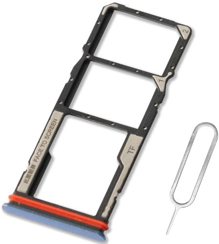 ExtKry SIM Karte Rahmen SIM Kartenfach für Xiaomi Redmi 15C 4G/5G /Xiaomi Poco C85 4G Dual SIM Tray kartenhalter Original qualität Card Tray + SIM Pin(Blau)
