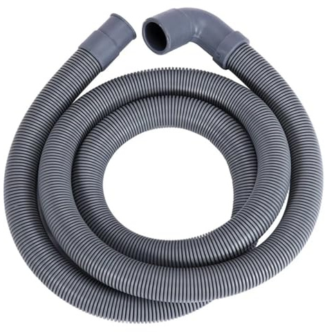 PP Waste Hose Extension Elbow, Outlet Pipe Fitting for 20-21MM & 22-23MM Washing Machine and Dishwasher(1m)