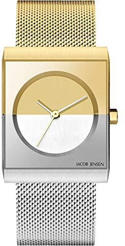 Jacob Jensen DamenArmbanduhr Analog Quarz Edelstahl JJ526