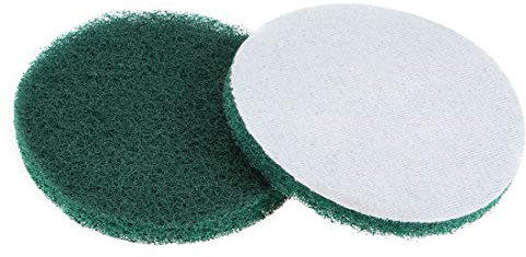 sourcing map 5 Inch 240 Grit Drill Power Brush Tile Scrubber Scouring Pads Cleaning Tool 2pcs