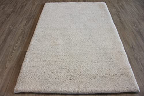 Original Berber Teppich 11 meliert 20/20 Double (ca. 160.000 Florfäden/m2), handgeknüpft in Marokko, Material: 100% Schurwolle. (60 x 90 cm)
