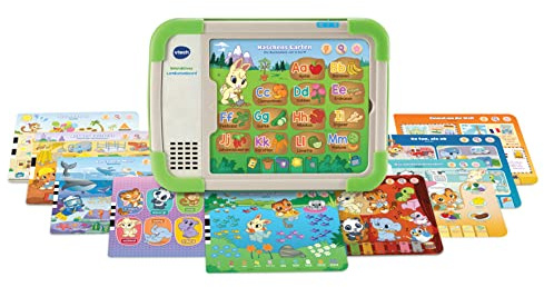 VTech Lernkartenboard mit 10 Lernkarten – Holz, 800 Touch-Punkte