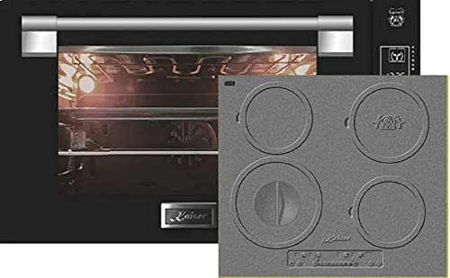 Kaiser Set de cuisine à induction EH 9309+KCT 6705 RI Cuisinière, Four encastrable 90 cm 105L verre noir+ Plaque de cuisson à induction 60 cm