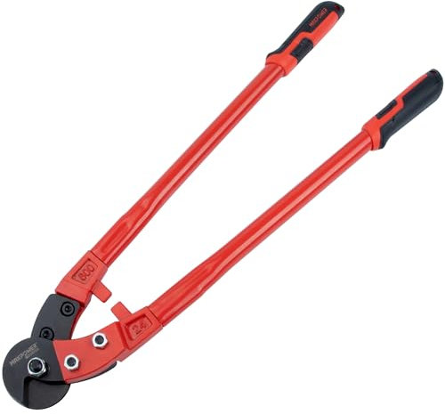 MAXPOWER Wire Cutters, 24-Inch Heavy Duty Wire Rope Cutter, Heavy Duty Industrial Strength Cable Cutter for Hard Wire Ropes, Stainless Steel Wires