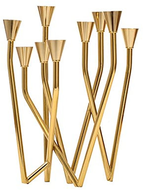 HEXEH Kerzenhalterhalter Moderne Edelstahl Kerzenhalter Tischdekoration Lampe Luxus Romantische Kreative Hochzeit Bankettlampe Dekoration Dekoration Dekoration Kandelaber, TIANCHIDENG2020