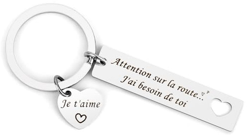 Cadeau Couple,Cadeau Saint Valentin Pour Homme,Cadeaux Amoureux Pour Homme,Idée Cadeaux St-Valentin,Je T'aime-Saint Valentin Porte-Clé