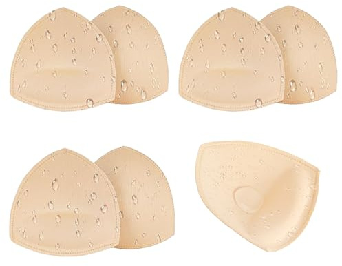 Waterproof Swimsuit Bra Inserts Pads 3 Pairs Removable Bathing Suit Insert Bikini Push up Inserts A/B or C/D,D/E Cup