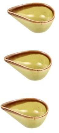 FRCOLOR 3pcs Facial Mask Mixing Bowl Essential Oil Holder Ceramic Small Plate for Pure Oud Oil