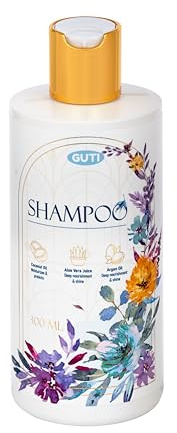 GUTI Shampoo 300ml – Feuchtigkeit & Pflege mit Arganöl, Aloe Vera & Kokosöl – Ohne Silikone, Sulfate, Parabene – Für Trockenes & Strapaziertes Haar.