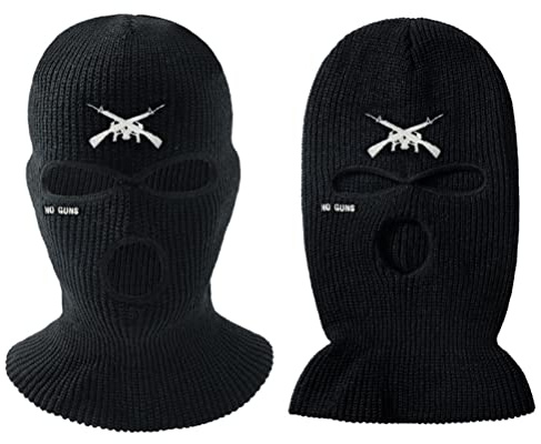Ghzste Unisex 3-Loch-Vollgesichts-Skimaske, Gestrickte Winter-Sturmhaube für Outdoor-Sportarten für Männer und Frauen (B)