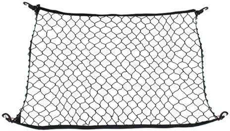 NEGRO 70 x 70 cm Kofferraumnetz, passend for Ford, Kuga Escape MK3 2020–2023 CX482, Nylon-Cargo-Mesh-Netz, Gepäck, elastisches Auto-Zubehör Stauraum aus Netzgewebe im Kofferraum