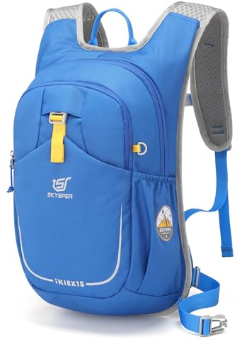 SKYSPER Wanderrucksack Kinder 15L, Rucksack Kinder für 7-14 Jährige Jungen & Mädchen in Geeignet zum Wandern, für Outdoor-Aktivitäten oder zum Campen