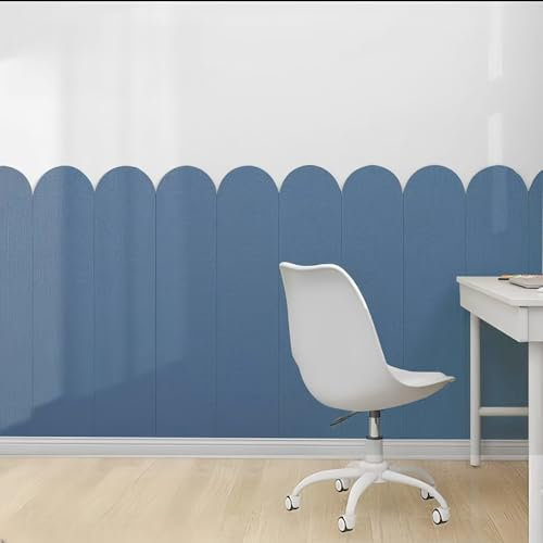 Gepolsterte Wandpaneele aus Kunstleder, zum Abziehen und Aufkleben, Kopfteil-Pads für Schlafzimmer, Dojo, Spielzimmer, Aufnahmestudio, Büro, einfarbig, Wanddekoration, 2er-Set (15 x 60 cm)