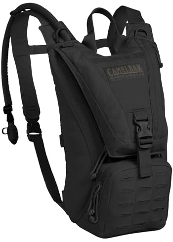 CamelBak Ambush Tactical Hydration Backpack with 100oz/3L Mil Spec Crux Reservoir Bladder - MOLLE, Black