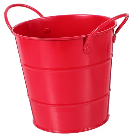 NAMOARLY Cubo De Almacenamiento De Escritorio Metálico Organizador De Basura Galvanizada Macetero Pequeño Para Flores y Suculentas Para Oficina y Dormitorio Papelera De Mesa