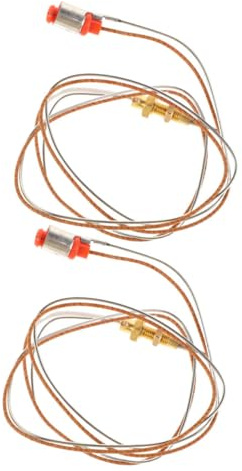 Uonlytech Ago Di Accensione Con Sensore Di Termocoppia Per Piano Cottura a Gas 2 Pezzi Dispositivo Di Sicurezza Con Protezione Fiamma Per Elettrodomestici Da Cucina