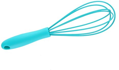 Fasizi Mini Frusta in Silicone Blu, sbattitore per Uova Portatile, Frusta per Panna, Utensili da Cucina, Strumento di miscelazione Manuale per Uso Domestico