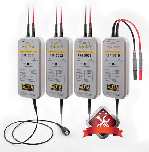 ETA Oscilloscope Differential Probe 15/25/50/100Mhz oscilloscope high voltage differential probe isolation probe ETA5010(100MHz+AC/DC 1300V)