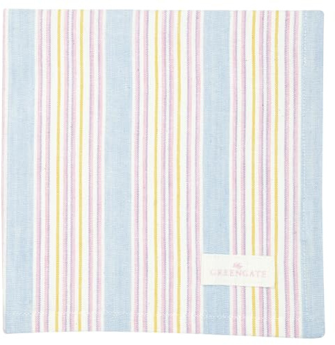GreenGate Stoffserviette Nera p. Blue gestreift