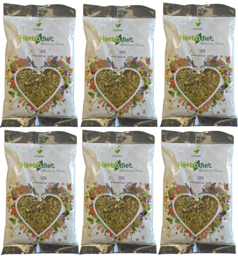 Sen Hojas 40 g Pack 6 Unidades Planta Natural para Infusión | Uso Tradicional Digestivo, Formato Ahorro, Herbolario