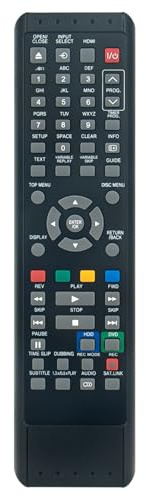 SE-R0309 Replacement Remote Control for Toshiba HDD DVD Video Recorder RD-88DTKB RD88DTKB RD-98DTKB RD98DTKB