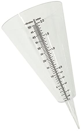 INOOMP Pluviomètre Conique avec Échelle Transparente pour Jardin et Pelouse, Récipient Gradué 100 ML, Tube Mesure Pluie Extérieur, Outil Précis pour Suivi des Précipitations