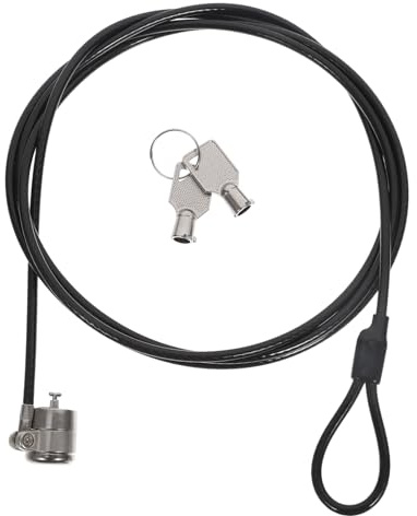 DECORNIJIA Cavo di Sicurezza Antitaglio per Laptop con Lucchetto Chiave Blocco Rapido per Notebook PC e Docking Station