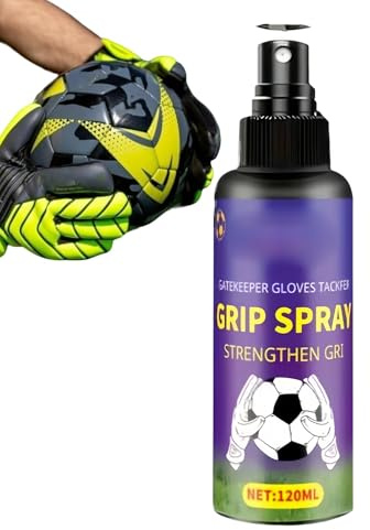 Spray pour gants de football – Formule de but de 120 ml | Solution d'amélioration de colle | Système d'adhérence des gants | Aide à la performance pour la ligue d'entraînement et