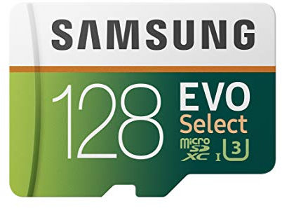 Samsung 128GB 100MB/s (U3) MicroSD EVO Select Memory Card with Adapter (MB-ME128GA/AM)
