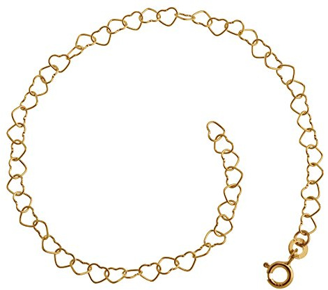 Färg: Thomas Maier barnarmband hjärtan, guldarmband – 333 guld, valbar längd från 12–15 cm, 12 centimeters, Guld, Utan sten