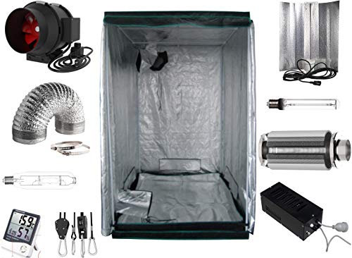 Nito GmbH Growbox 140 x 140 x 200 cm LED 600 W (NDL MH CMH) Silber