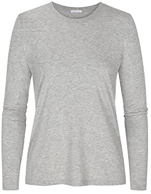 Mey Nachtwäsche Serie Sleepy & Easy Damen Homewear-Oberteile Hellgrau-Melange XL(44)