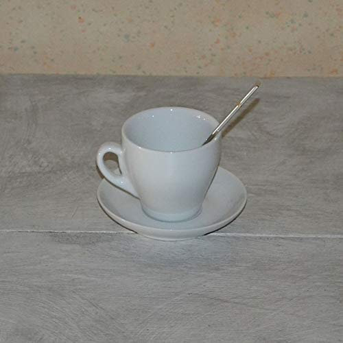 Aroma kaffeservice stora koppar 2 personer vitt porslin