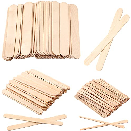 JANYUN Lot de 150 bâtons de cire à sourcils assortis pour épilation du visage et petits bâtons d'épilation