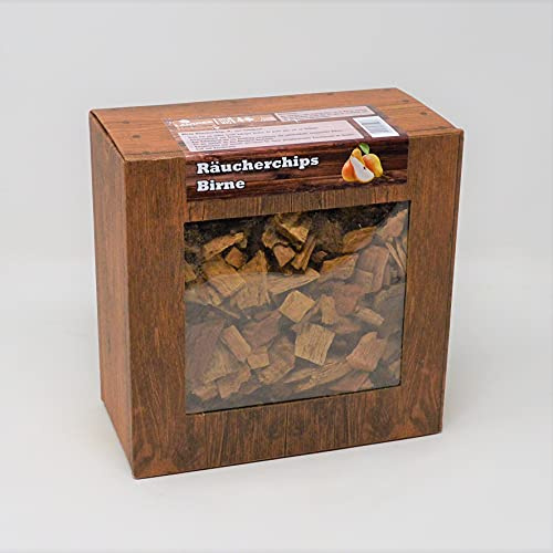 Landree Birne BBQ-Chips, 3L Box, Qualitätsgeprüft direkt vom Hersteller aus Schleswig-Holstein