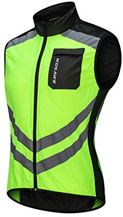 VENTDOUCE Gilet Réfléchissant - Sport Réfléchissant Gilets Vélo Haute Visibilité Vêtements Sécurité - Hauts pour La Course Nuit, Le Cyclisme, La Moto Et La Arche