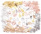 YIEUR 150pcs petits pendentifs métalliques, Breloques de Perle Métal pour Bijoux, Perles Pendante Pendentif à Breloques pour Bracelet à Bricoler Accessoire&DIY Colliers Bracelet(150)