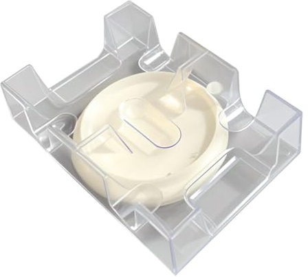 Gonetre Plateau Rotatif pour Cartes à Jouer 2 Plateaux/6 Plateaux, Pratique et Transparent