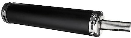 Motorrad Endschalldämpfer Universal Motorrad Racing Auspuff Silence Schalldämpfer Roller 2 Takt Motorrad Auspuff Schalldämpfer 60x280mm Metall Endschalldämpfer