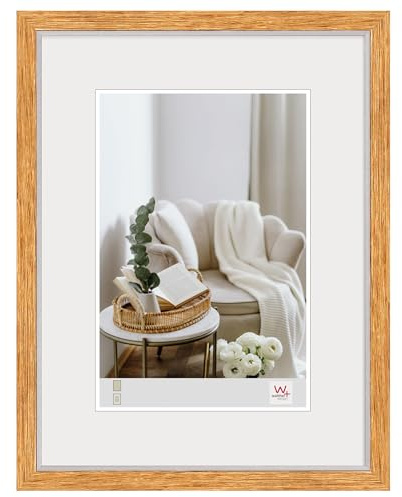 walther design Hygge Marco de fotos, 13 x 18 cm, de madera de roble, NC318E